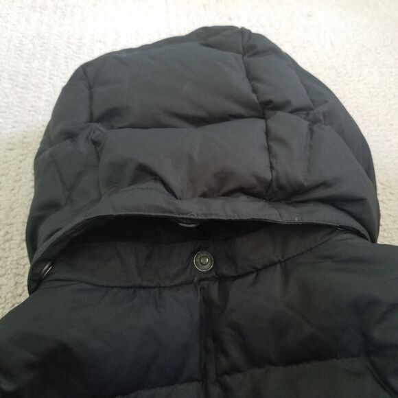 Land's End Womens Black Winter Hooded Down Knee Length Jacket Size XS 2-4 - Picture 8 of 13